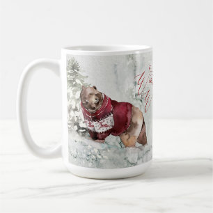 Mug Rustic Winter Wonderland Animaux en Neige