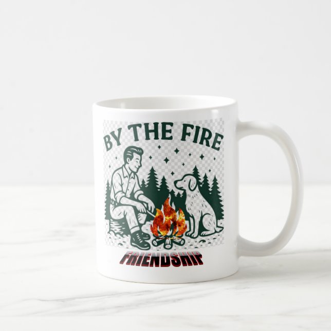 Mug Rustique par l'amitié du camp (Droite)