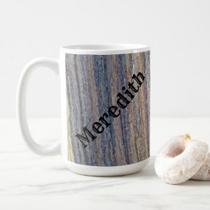 Mug Rustique Woodgrain Photo Vertical Stripe Nature