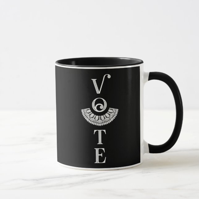Mug Ruth Bader Ginsburg Lace Coller Vote (Droite)
