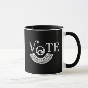 Mug Ruth Bader Ginsburg Lace Coller Vote