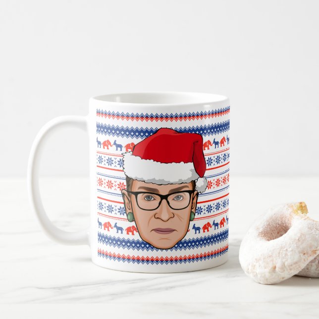 Mug RUTH BADER GINSBURG Noël (Avec donut)