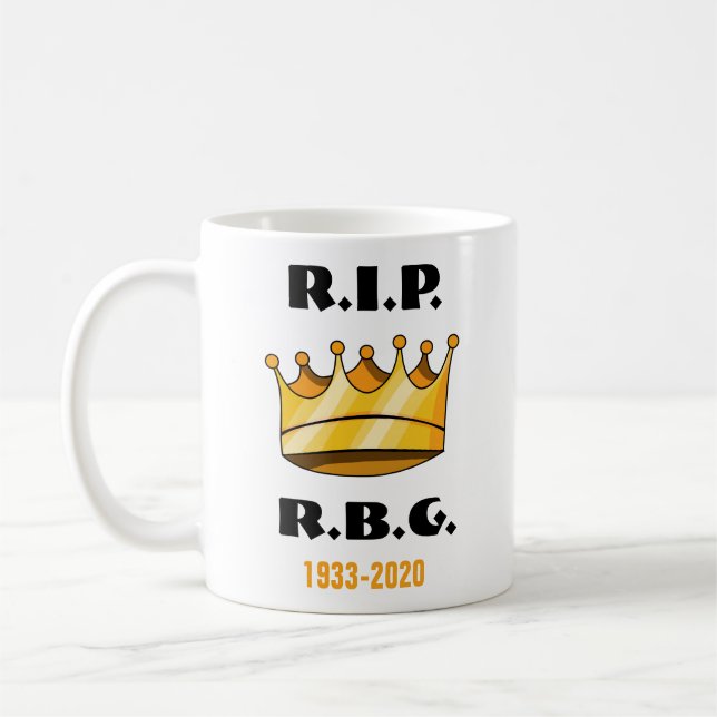 Mug Ruth Bader Ginsburg RBG Repose En Paix (Gauche)