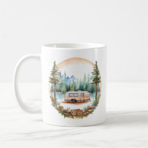 Mug RV Camping dans les Bois, RV camper