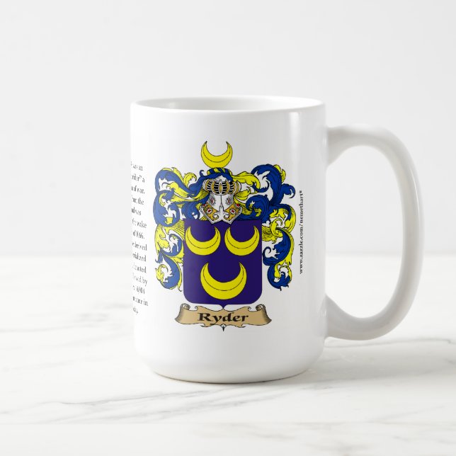 Mug Ryder, l'origine, la signification et la crête (Droite)