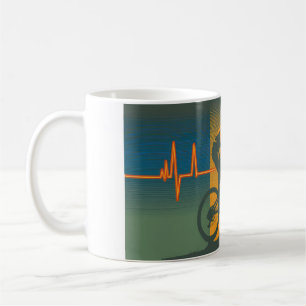 Mug Rythme Cardiaque Rétro de VTT