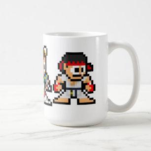 Mug Ryu Chun-Li Ken 8 bits