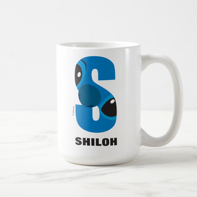 Mug S est pour Stitch | Ajouter Votre Nom (Droite)