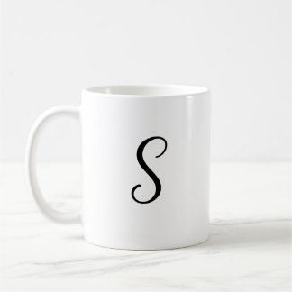 Mug S initial Accent café Mug-Fête des Mères Cadeau