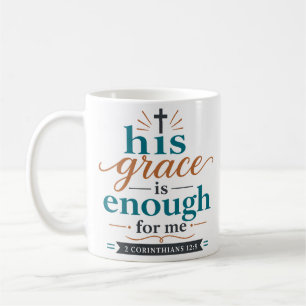 Mug Sa Grâce Est Suffisante Pour Moi Citation De L'Écr