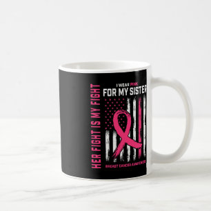 Mug Sa Lutte Est Ma Lutte Je Porte Pink Sister Breast 