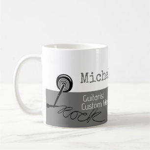 Mug sa moitié professionnelle (guitariste) mi-gris mi-