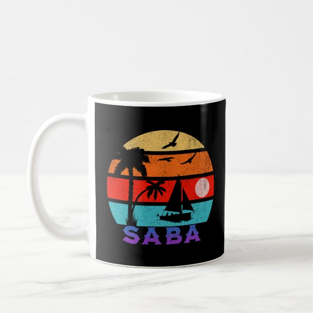 Mug Saba Retro Sunset Ocean Grand-père (Gauche)