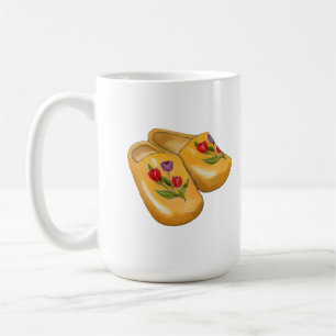 Mug Sabots en bois hollandais avec tulipes, Klompen, H