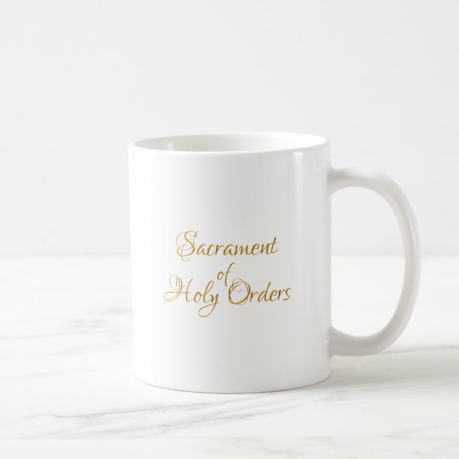 Mug Sacrament de l'Ordre des Saints Ordres Golden 3D L (Droite)