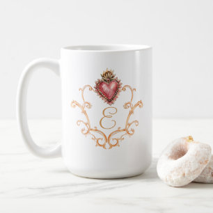 Mug Sacré Coeur Baroque Monogramme