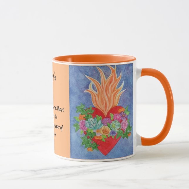 Mug SACRÉ COEUR Personnaliser Anniversaire Cadeau Café (Droite)