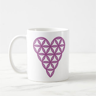 Mug Sacred Heart - Coeur de vie, 3D/Purple.