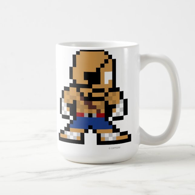 Mug Sagat à 8 bits (Droite)