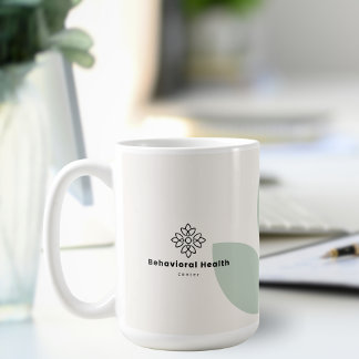 Mug Sage Green Leaf Cream Counselor Behavioral Health 