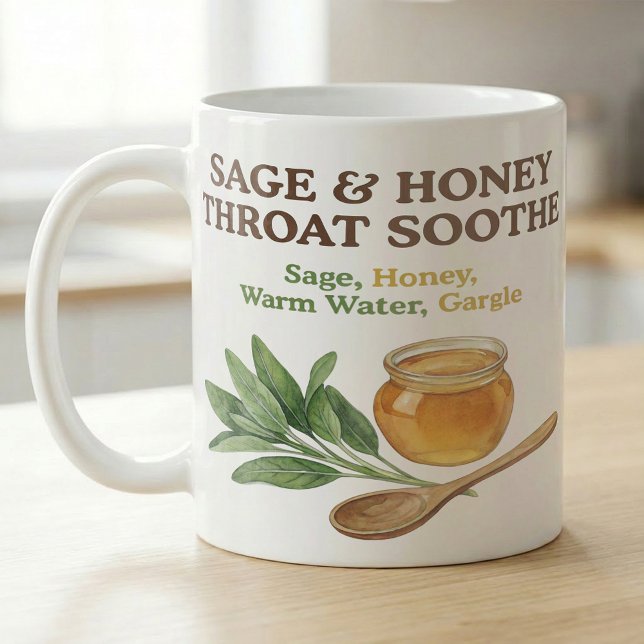 Mug Sage Honey Throat Comfort Tea Recipe (Créateur téléchargé)