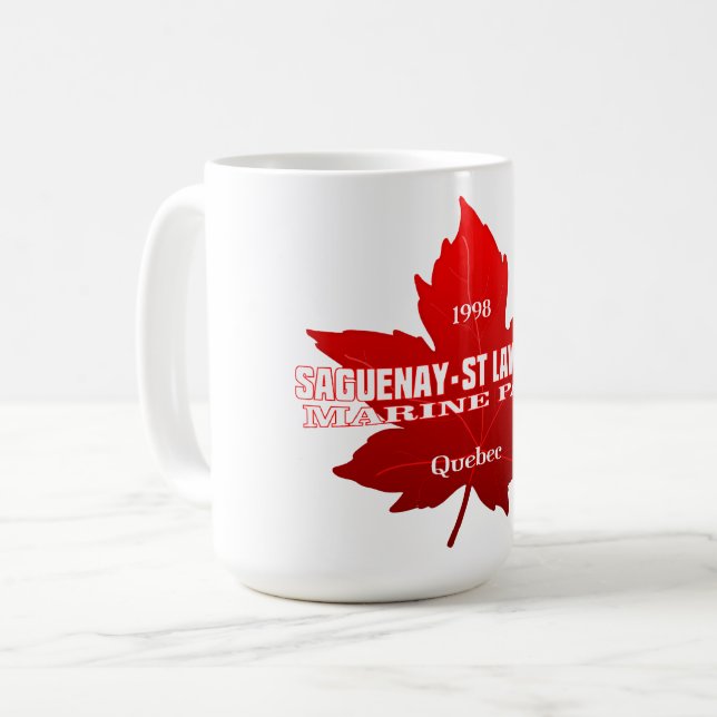 Mug Saguenay-Saint-Laurent MP (feuille d'érable) (Devant gauche)