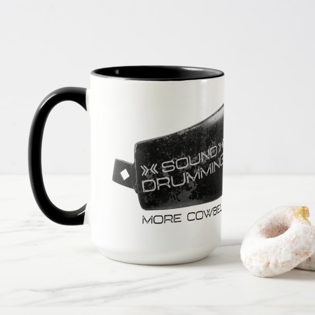 Mug Sain battant du tambour de "plus de sonnaille !" (Avec donut)