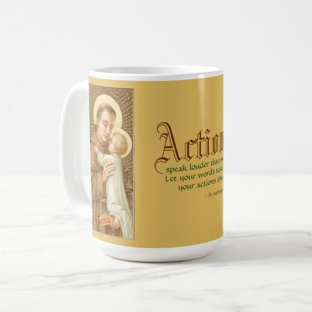 Mug Saint Antoine de Padoue et le Christ Enfant (JM 05 (Devant gauche)