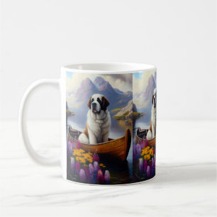Mug Saint Bernard à la pagaie : Une aventure Pittoresq