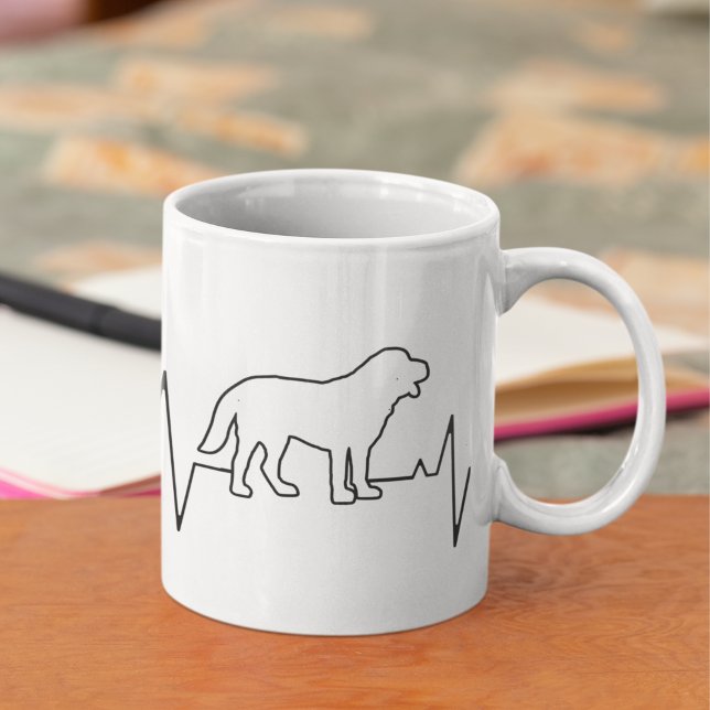 Mug Saint-Bernard Amoureux des chiens de Saint-Valenti (Créateur téléchargé)