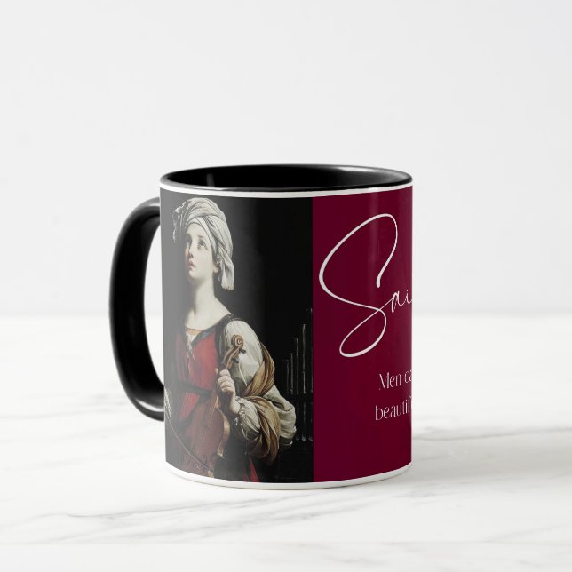 Mug Saint Cecilia, Saint-Cécile catholique (Devant gauche)