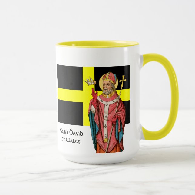Mug Saint David du Pays de Galles (P 001) et son drape (Droite)