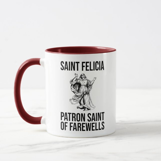 Mug Saint-Felicia, Saint-Patron d'adieu (Gauche)