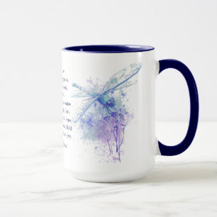 Mug Saint François d'Assise Dragonfly in Blue Nature A
