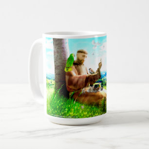Mug Saint François et les sermons prêchent aux oiseaux