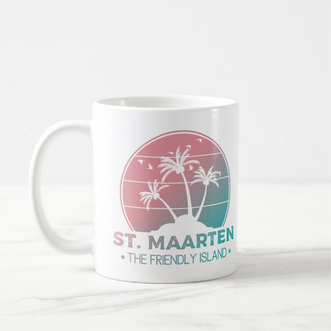 Mug Saint-Martin | Sint Martin Retro Gradient (Gauche)