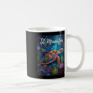 Mug Saint-Martin Tortue de mer Surf Voyage St. Martin