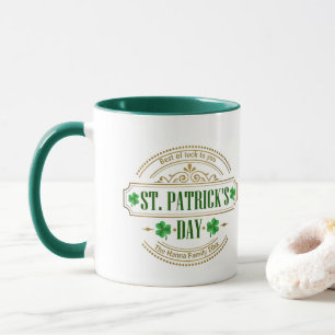 Mug Saint-Patrick personnalisé - Chance des Irlandais