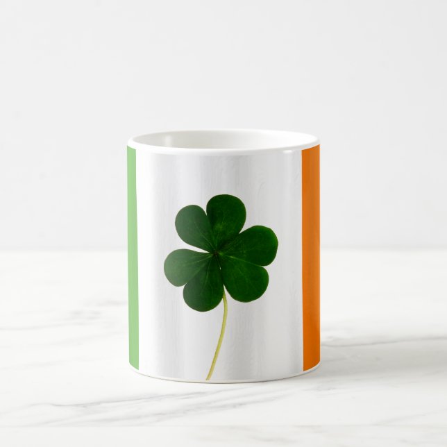 Mug Saint Patrick's Day Irlandais Drapeau Shamrock Irl (Centre)