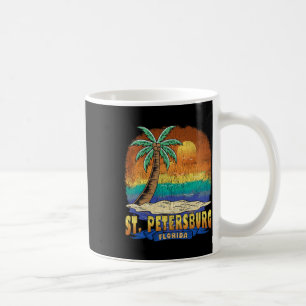 Mug Saint-Pétersbourg Floride Souvenir Vintage en détr