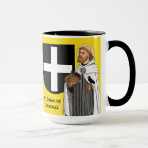 Mug Saint Piran de Cornwall (SAE 01) et son bouclier