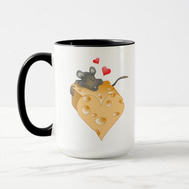 Mug Saint-Valentin au fromage (Gauche)