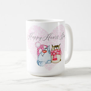 Mug Saint-Valentin - Bonne fête du coeur Cartoon Coeur