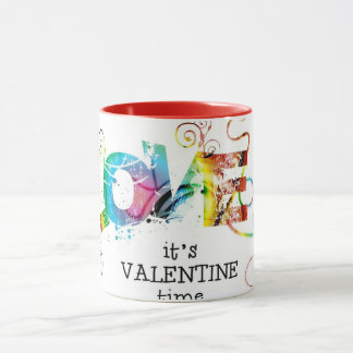 Mug Saint Valentin cadeau de temps