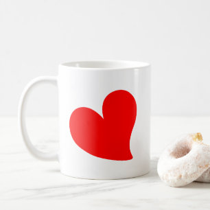 MUG SAINT-VALENTIN CŒUR ROUGE TENDANCE