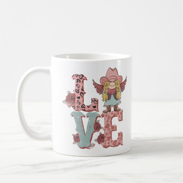 Mug Saint Valentin Cowgirl Love (Gauche)