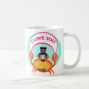 Mug Saint-Valentin de crabe
