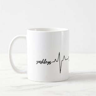 Mug Saint Valentin Heartbeat mignon berger allemand