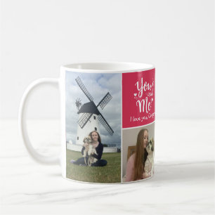 Mug Saint-Valentin/je t'aime collage de photo
