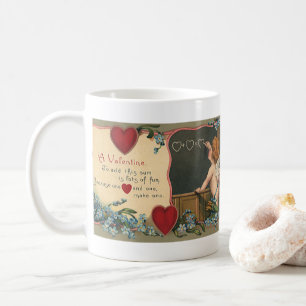 Mug Saint-Valentin Mignon Vintage, Chérubin Enseignant
